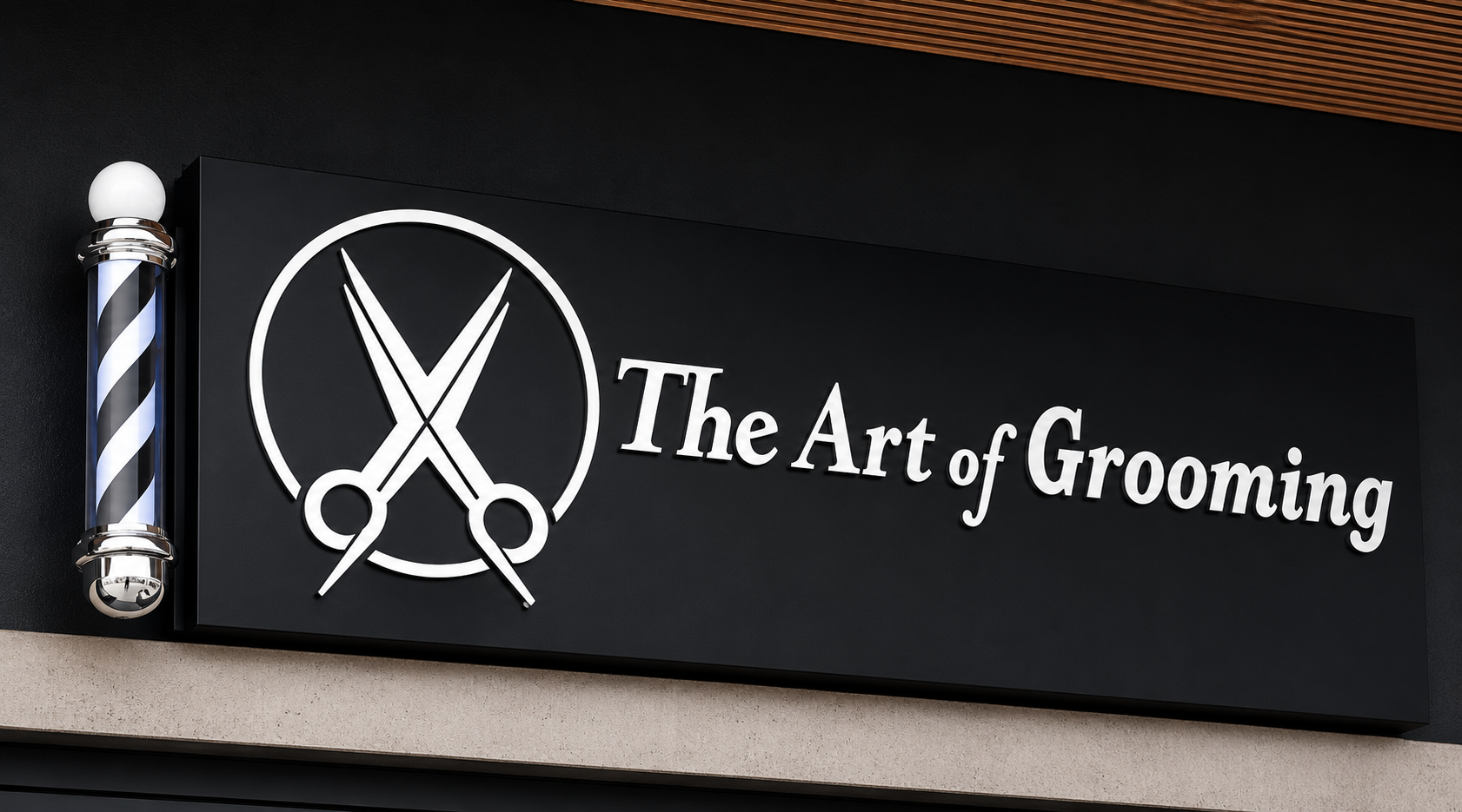 The Art of Grooming storefront at Bedford Crossing